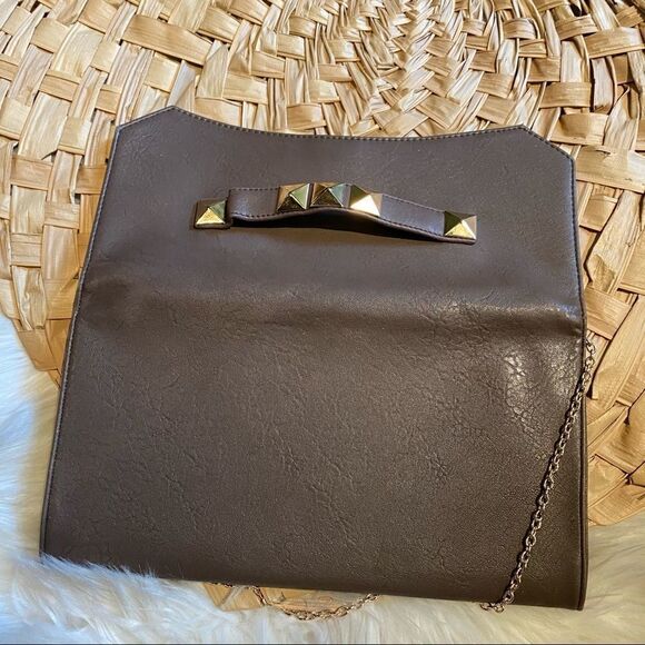 Nali large clutch chain strap bag gray - Picture 3 of 4